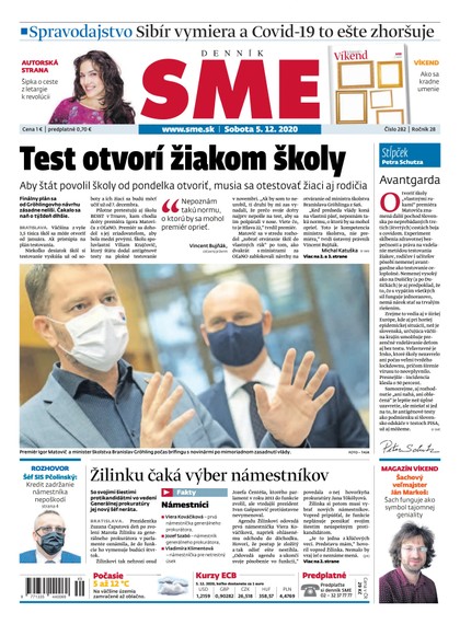 E-magazín SME 5/12/2020 - Petit Press, a.s. 