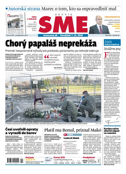 E-magazín SME 7/12/2020 - Petit Press, a.s. 