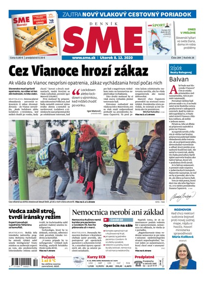 E-magazín SME 8/12/2020 - Petit Press, a.s. 