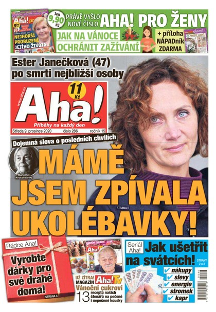 E-magazín AHA! - 9.12.2020 - CZECH NEWS CENTER a. s.