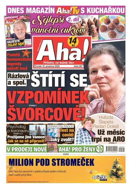 E-magazín AHA! - 10.12.2020 - CZECH NEWS CENTER a. s.