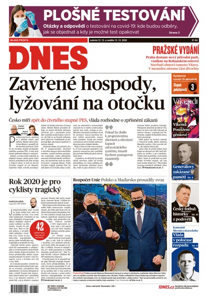 E-magazín MF DNES - 12.12.2020 - MAFRA, a.s.