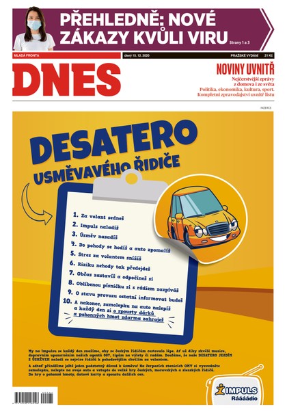 E-magazín MF DNES - 15.12.2020 - MAFRA, a.s.