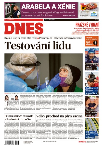 E-magazín MF DNES - 17.12.2020 - MAFRA, a.s.