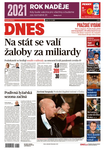 E-magazín MF DNES - 18.12.2020 - MAFRA, a.s.