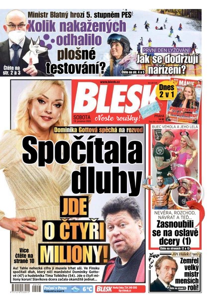 E-magazín Blesk - 19.12.2020 - CZECH NEWS CENTER a. s.