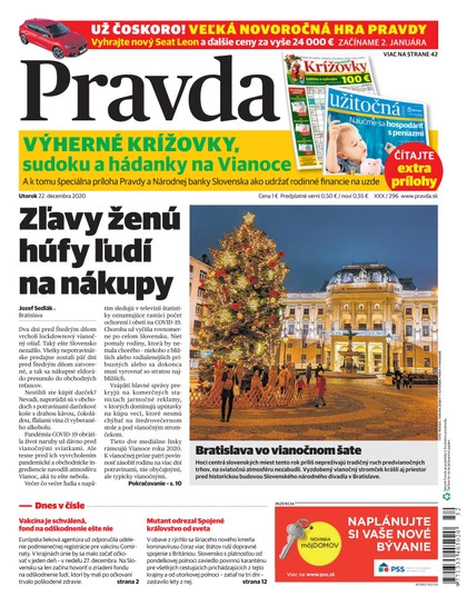 E-magazín Denník Pravda 22. 12. 2020 - OUR MEDIA SR a. s.