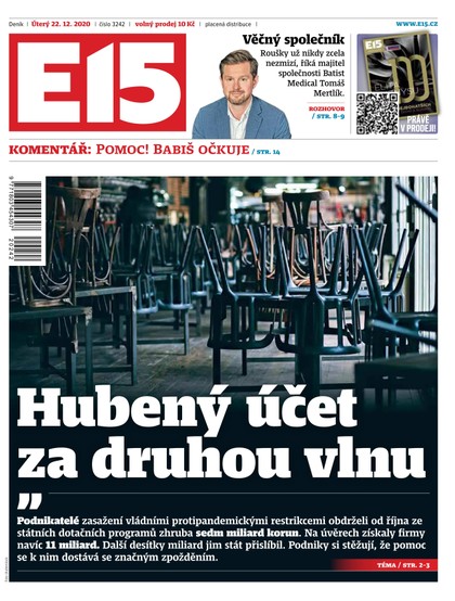 E-magazín E15 - 22.12.2020 - CZECH NEWS CENTER a. s.