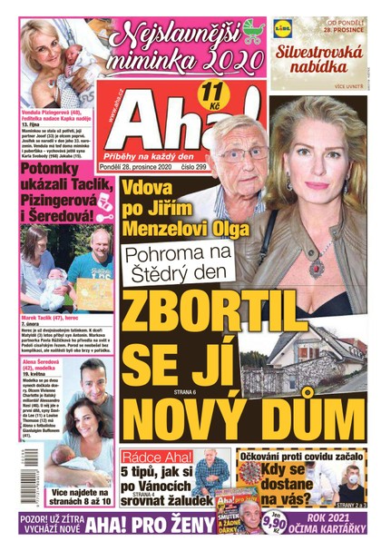 E-magazín AHA! - 28.12.2020 - CZECH NEWS CENTER a. s.