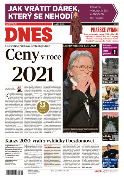 E-magazín MF DNES - 29.12.2020 - MAFRA, a.s.
