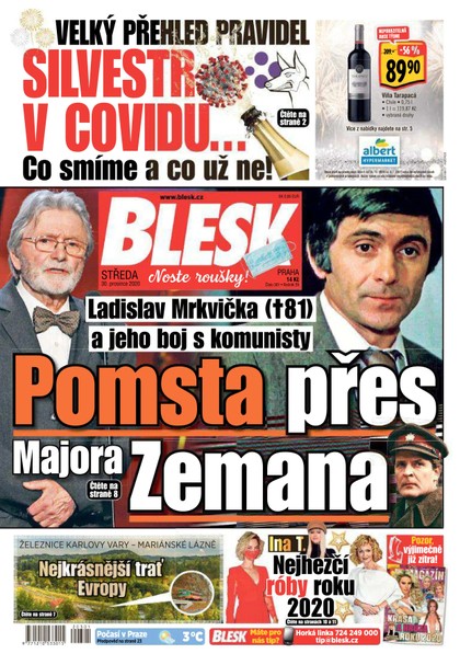 E-magazín Blesk - 30.12.2020 - CZECH NEWS CENTER a. s.