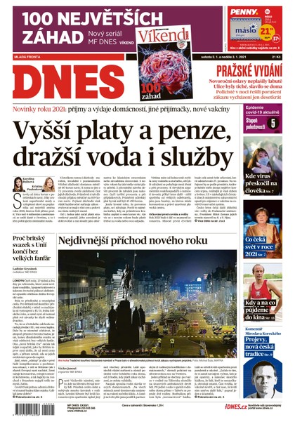 E-magazín MF DNES - 2.1.2021 - MAFRA, a.s.