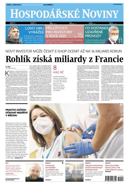 E-magazín HN 002 - 5.1.2021 - Economia, a.s.