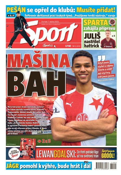 E-magazín Sport - 7.1.2021 - CZECH NEWS CENTER a. s.