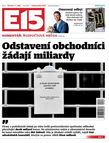 E-magazín E15 - 7.1.2021 - CZECH NEWS CENTER a. s.