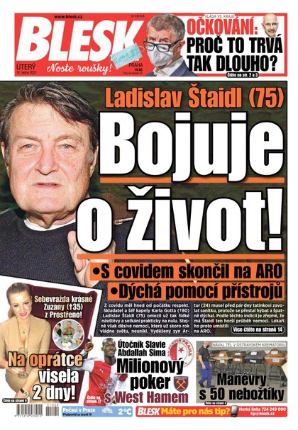 E-magazín Blesk - 12.1.2021 - CZECH NEWS CENTER a. s.