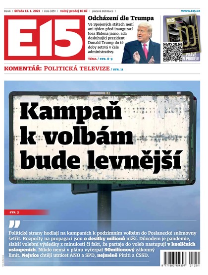 E-magazín E15 - 13.1.2021 - CZECH NEWS CENTER a. s.