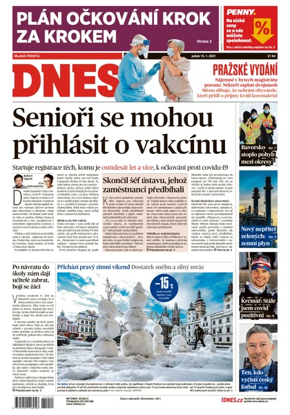 E-magazín MF DNES - 15.1.2021 - MAFRA, a.s.