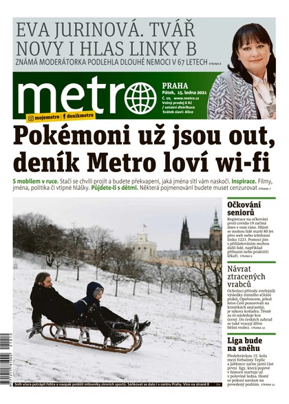E-magazín METRO - 15.1.2021 - MAFRA, a.s.