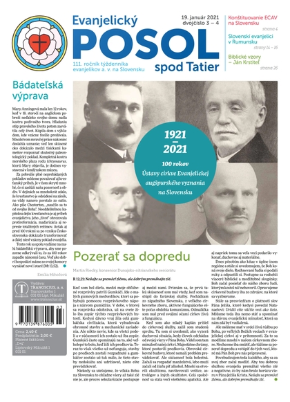 E-magazín Evanjelický POSOL spod Tatier 3-4-2021 - TRANOSCIUS a.s.