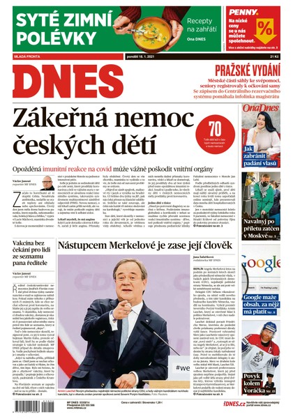E-magazín MF DNES - 18.1.2021 - MAFRA, a.s.