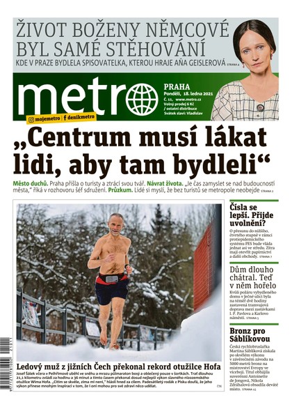 E-magazín METRO - 18.1.2021 - MAFRA, a.s.
