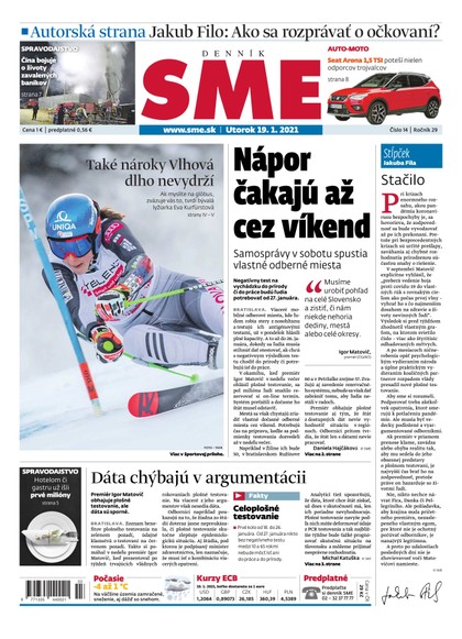 E-magazín SME 19-1-2021 - Petit Press, a.s. 