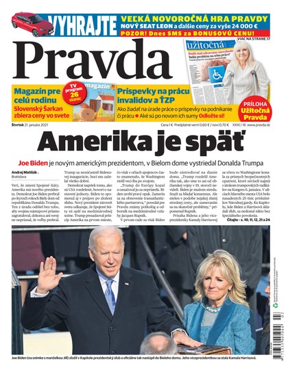 E-magazín Denník Pravda 21. 1. 2021 - OUR MEDIA SR a. s.