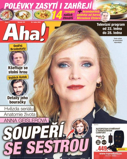 E-magazín AHA! Tv - 21.1.2021 - CZECH NEWS CENTER a. s.