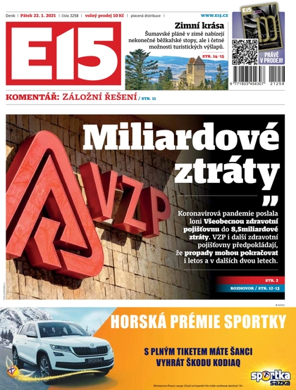 E-magazín E15 - 22.1.2021 - CZECH NEWS CENTER a. s.