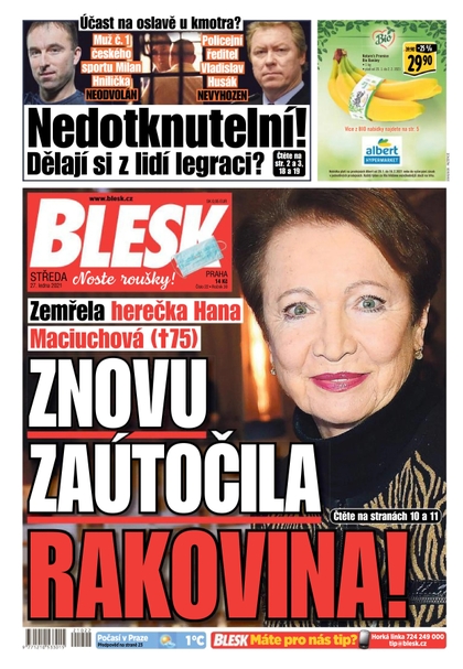 E-magazín Blesk - 27.1.2021 - CZECH NEWS CENTER a. s.
