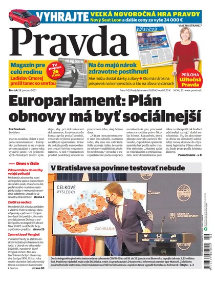 E-magazín Denník Pravda 28. 1. 2021 - OUR MEDIA SR a. s.