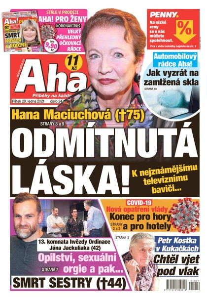 E-magazín AHA! - 29.1.2021 - CZECH NEWS CENTER a. s.