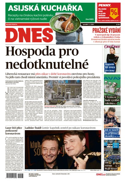 E-magazín MF DNES - 1.2.2021 - MAFRA, a.s.