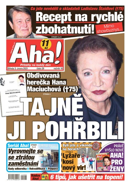 E-magazín AHA! - 3.2.2021 - CZECH NEWS CENTER a. s.