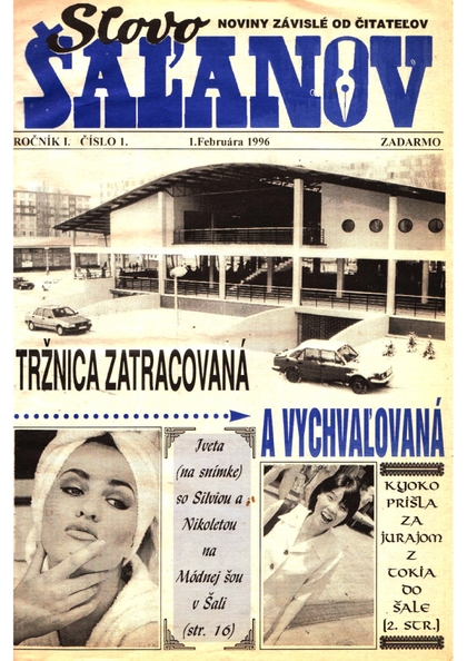 E-magazín Slovo Šaľanov 1/1996 - Fantázia media, s. r. o.