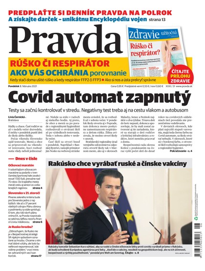 E-magazín Denník Pravda 8. 2. 2021 - OUR MEDIA SR a. s.