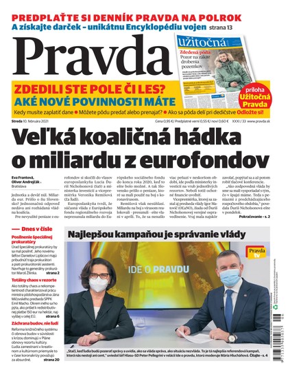 E-magazín Dennik Pravda 10. 2. 2021 - OUR MEDIA SR a. s.