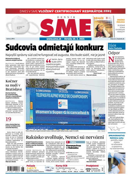 E-magazín SME 10-2-2021 - Petit Press, a.s. 