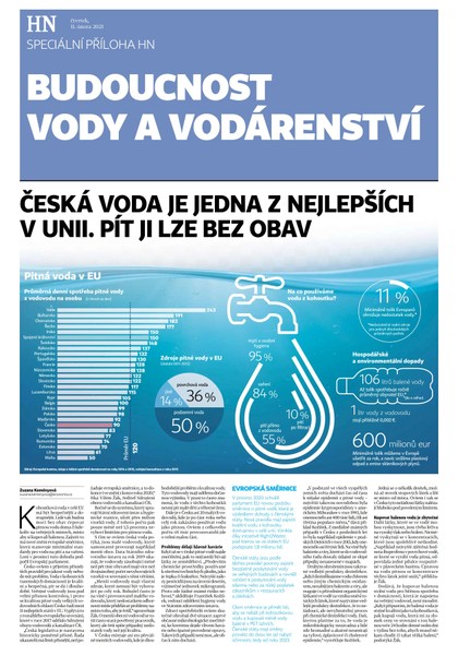 E-magazín HN 029 - 11.2.2021 příloha Budoucnost vody - Economia, a.s.