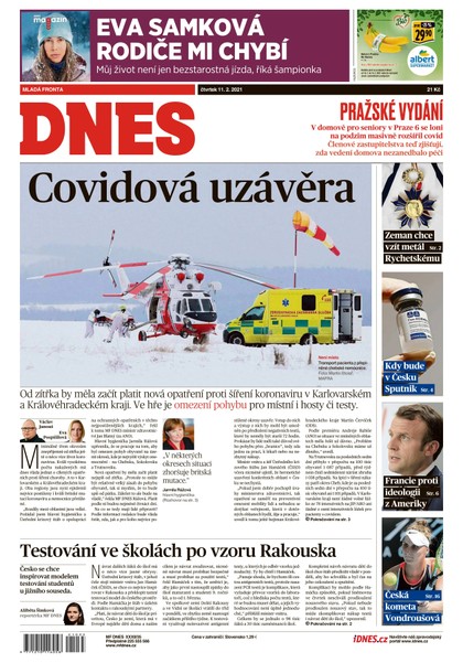 E-magazín MF DNES - 11.2.2021 - MAFRA, a.s.