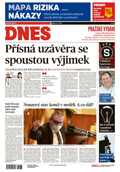 E-magazín MF DNES - 12.2.2021 - MAFRA, a.s.