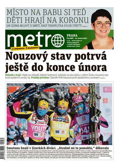 E-magazín METRO - 15.2.2021 - MAFRA, a.s.