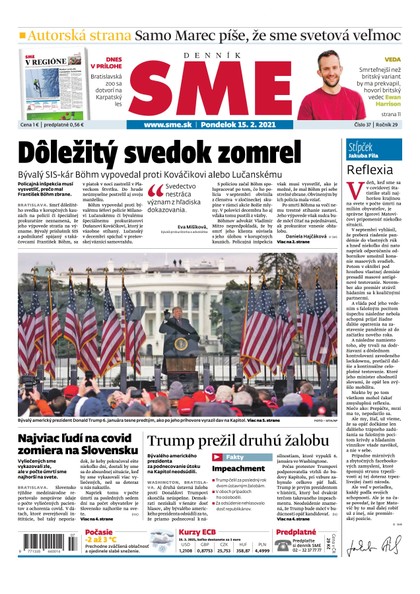 E-magazín SME 15-2-2021 - Petit Press, a.s. 