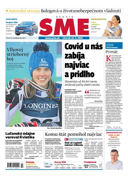 E-magazín SME 16-2-2021 - Petit Press, a.s. 