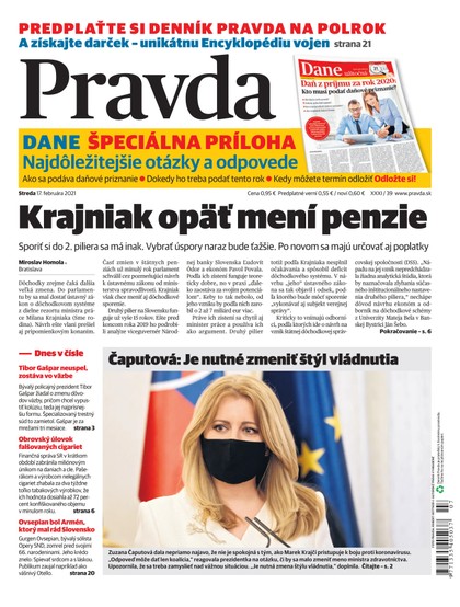 E-magazín Dennik Pravda 17. 2. 2021 - OUR MEDIA SR a. s.