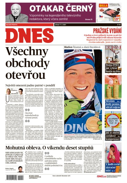E-magazín MF DNES - 17.2.2021 - MAFRA, a.s.