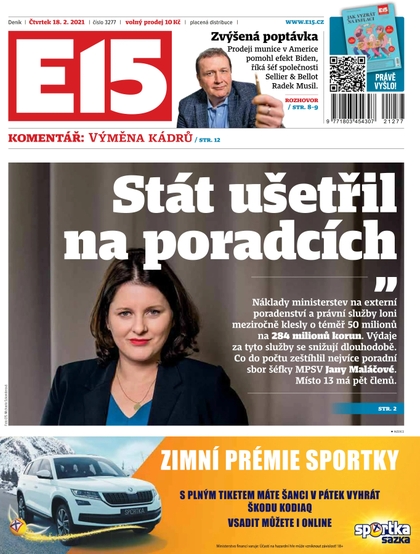 E-magazín E15 - 18.2.2021 - CZECH NEWS CENTER a. s.