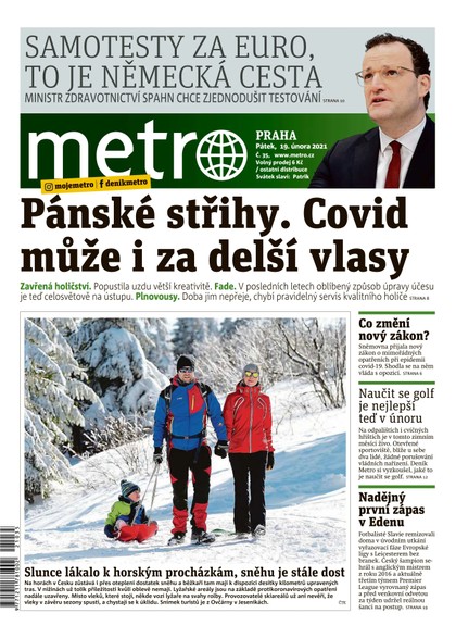 E-magazín METRO - 19.2.2021 - MAFRA, a.s.