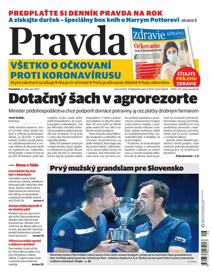 E-magazín Dennik Pravda 22. 2. 2021 - OUR MEDIA SR a. s.